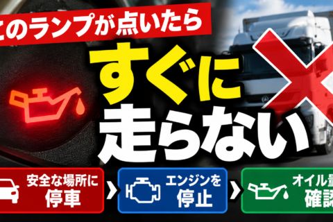 油圧警告灯が点いたら走っていい？赤いオイルマークの対処法