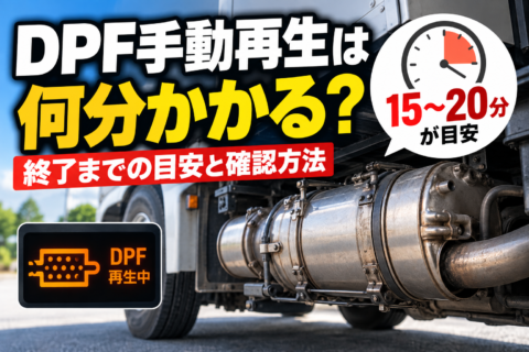 DPF手動再生は何分かかる？終了までの目安