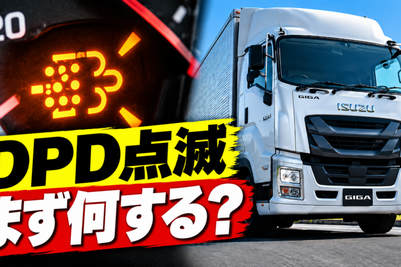 いすゞ ギガのDPDランプが点滅したら？