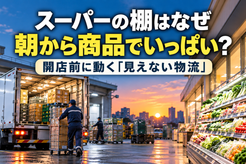 スーパーの棚はなぜ朝から商品でいっぱい？