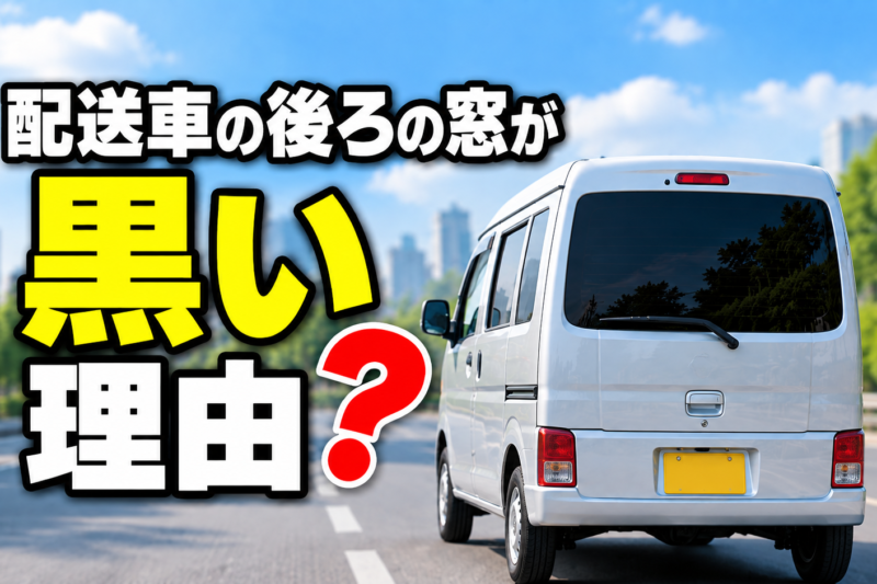 なぜ配送車の後ろは真っ黒？ 荷室を隠す4つの理由