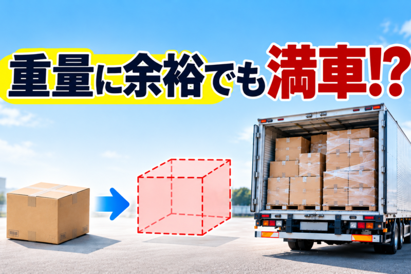 荷台は満杯なのに軽い？ トラックの「容積勝ち」とは？