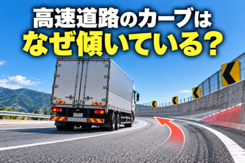 高速道路のカーブはなぜ傾いている？